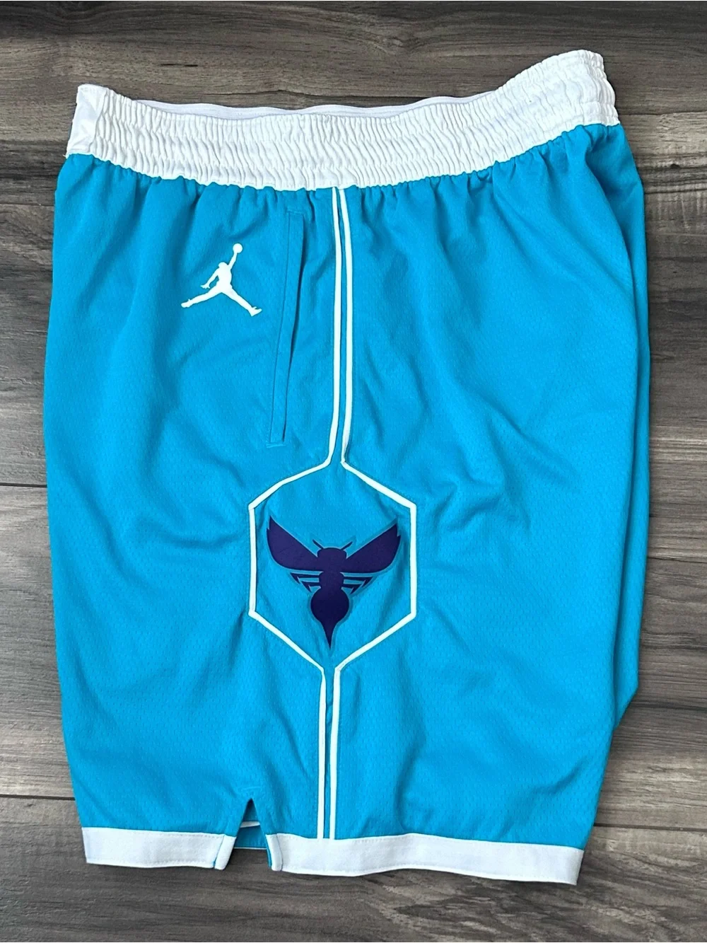 Jordan Brand Charlotte Hornets NBA Swingman Shorts Icon Edition Teal Size 42 XL